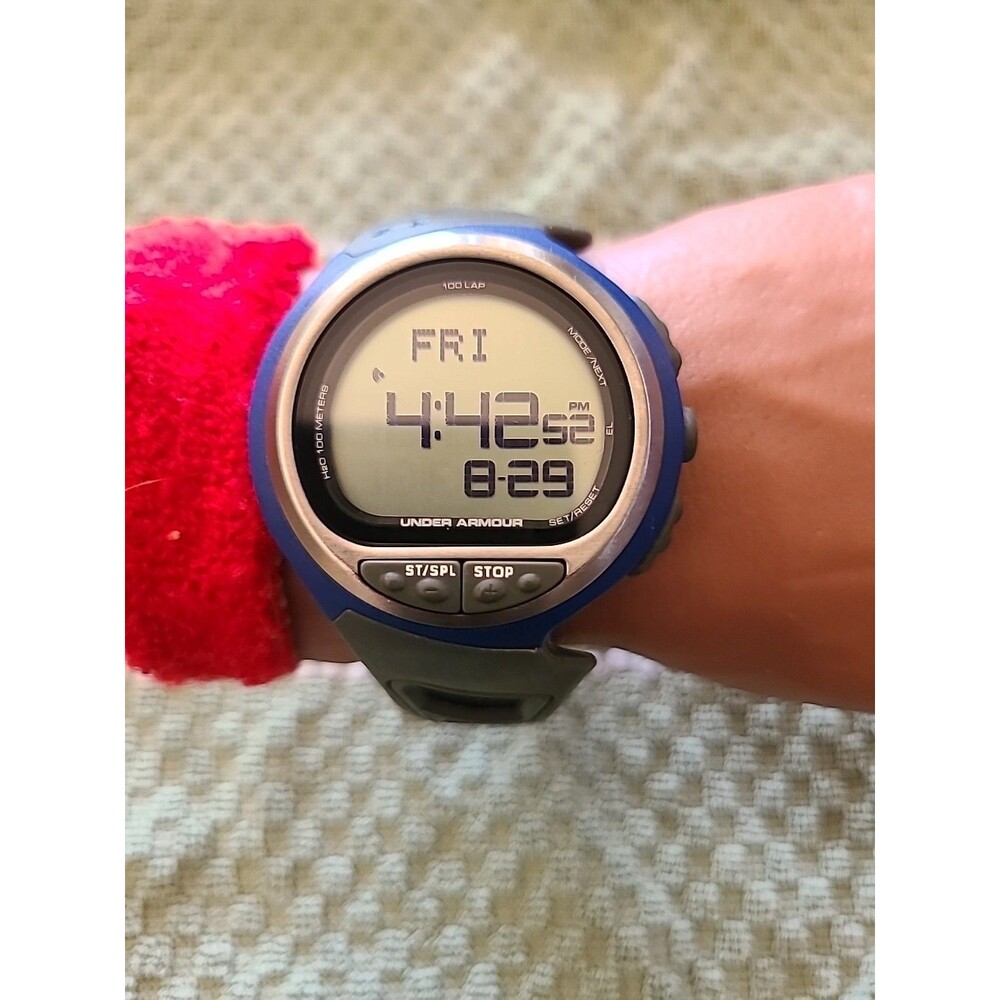RARE MEN'S Under Armour DIGITAL Watch UA97202 Tested Works  Gym Casual